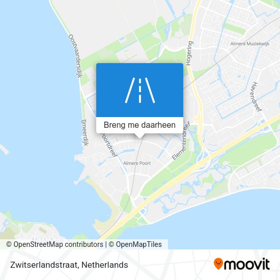 Zwitserlandstraat kaart