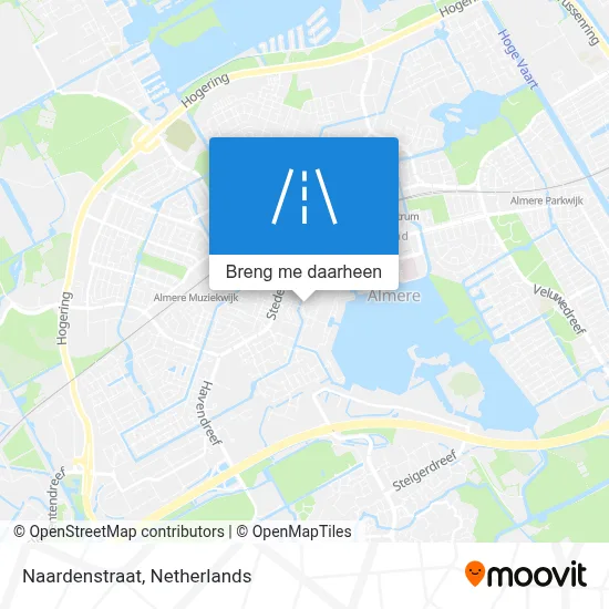 Naardenstraat kaart