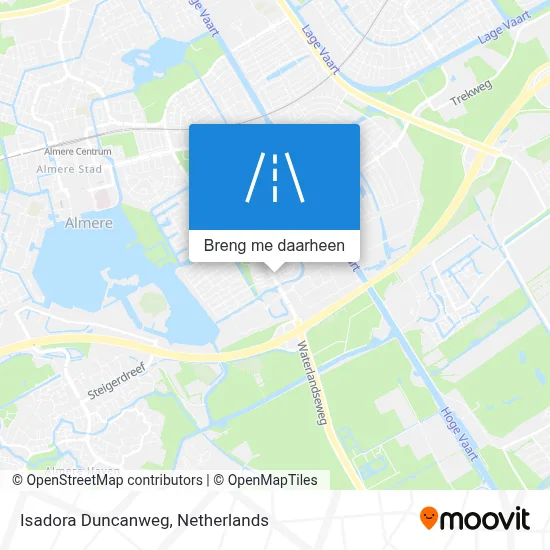 Isadora Duncanweg kaart