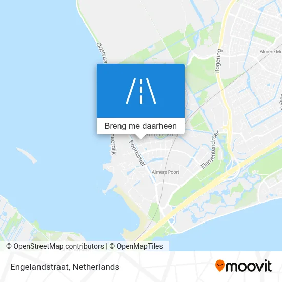 Engelandstraat kaart