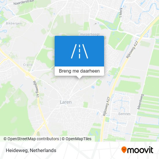 Heideweg kaart