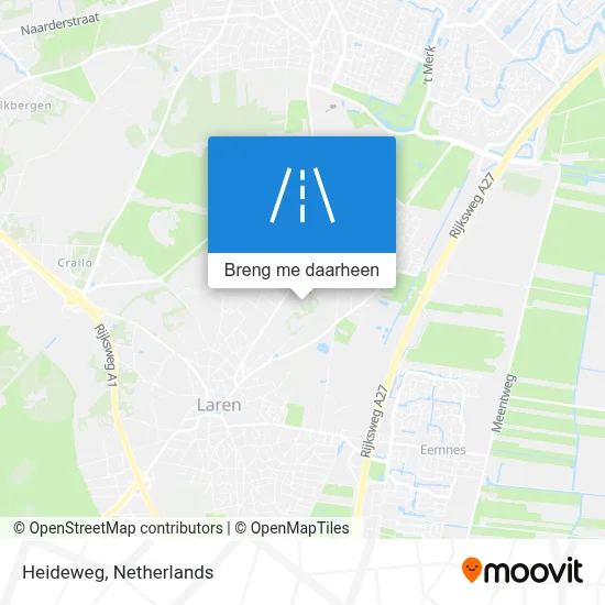Heideweg kaart