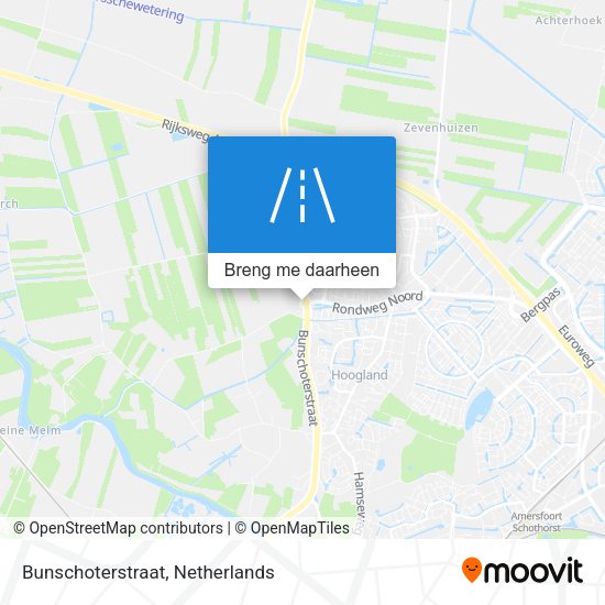 Bunschoterstraat kaart