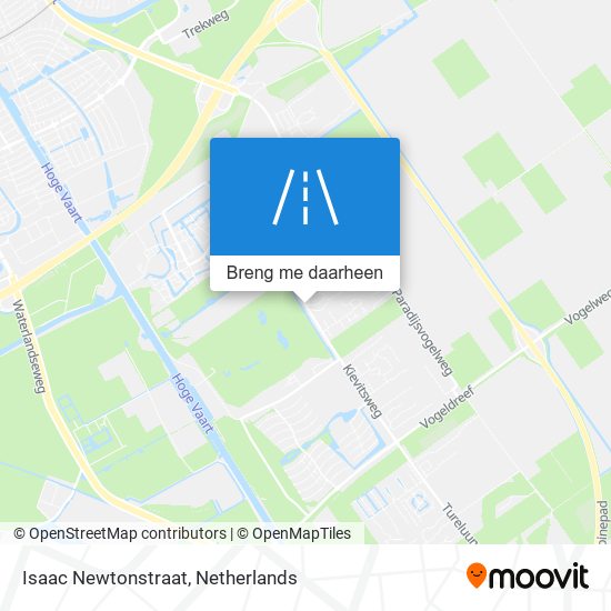 Isaac Newtonstraat kaart