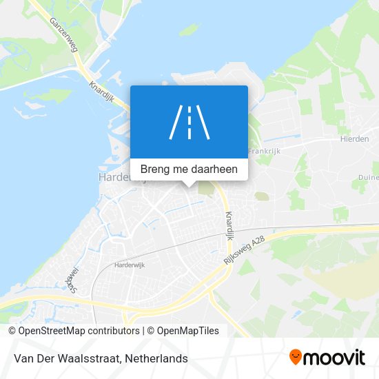 Van Der Waalsstraat kaart
