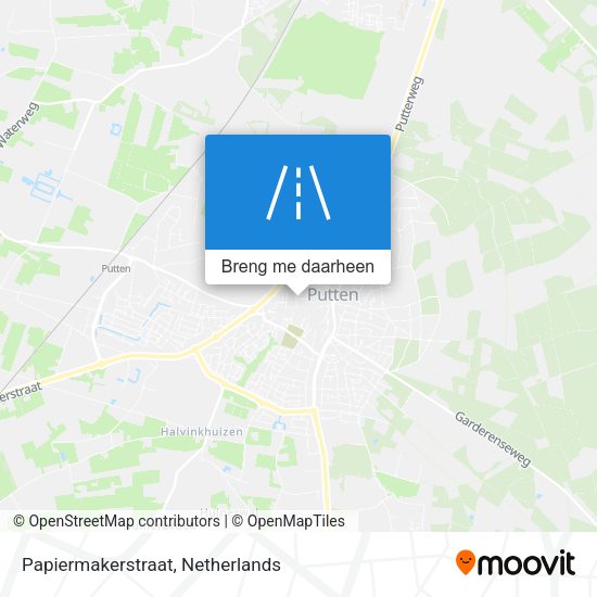 Papiermakerstraat kaart
