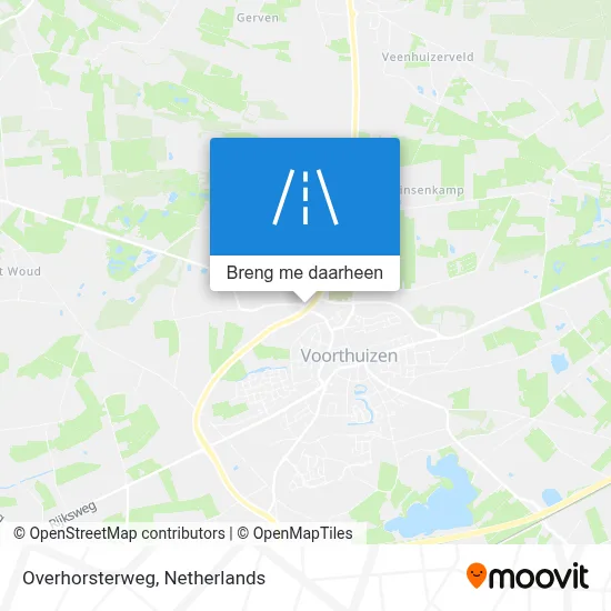Overhorsterweg kaart