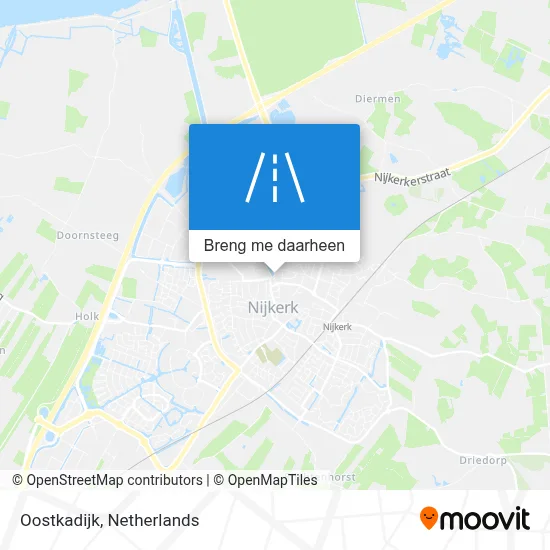 Oostkadijk kaart