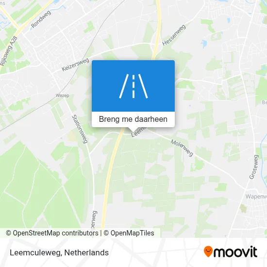 Leemculeweg kaart