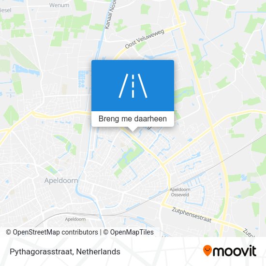 Pythagorasstraat kaart