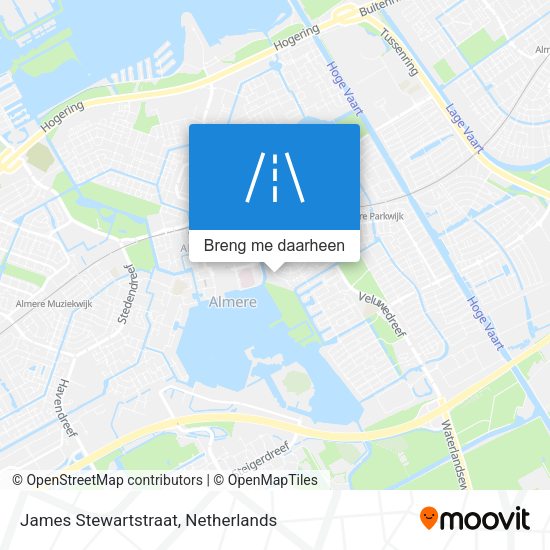 James Stewartstraat kaart