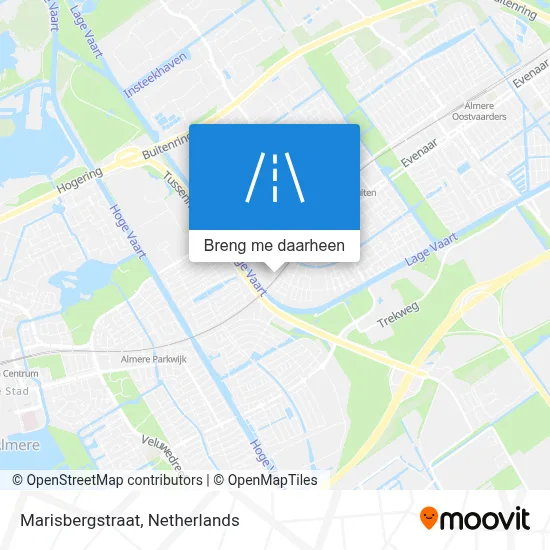 Marisbergstraat kaart