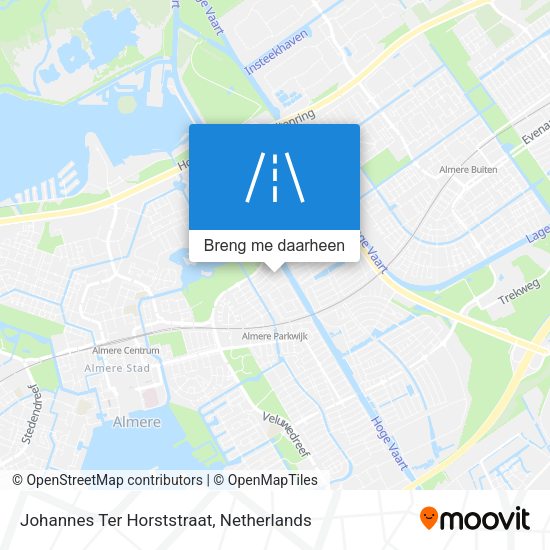 Johannes Ter Horststraat kaart