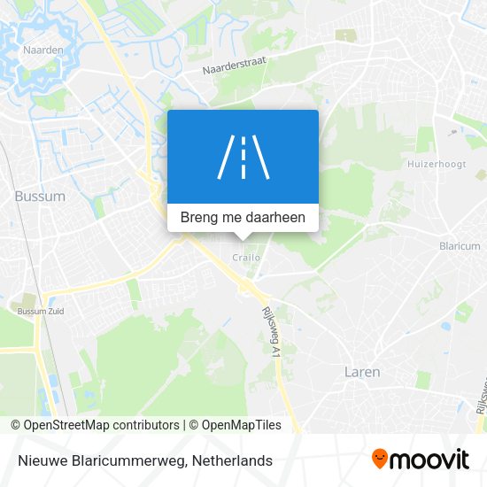 Nieuwe Blaricummerweg kaart