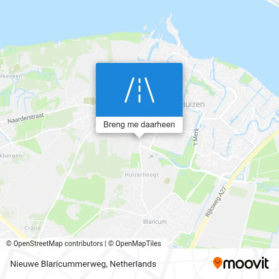 Nieuwe Blaricummerweg kaart
