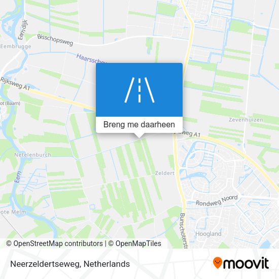 Neerzeldertseweg kaart