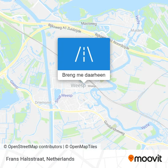 Frans Halsstraat kaart