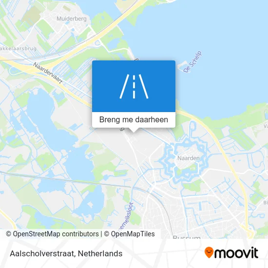 Aalscholverstraat kaart