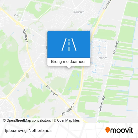 Ijsbaanweg kaart