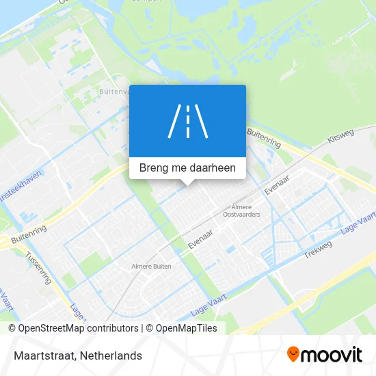 Maartstraat kaart
