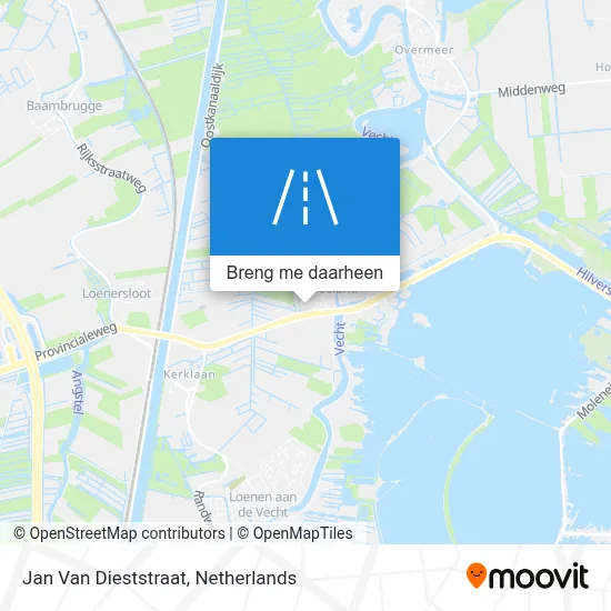 Jan Van Dieststraat kaart