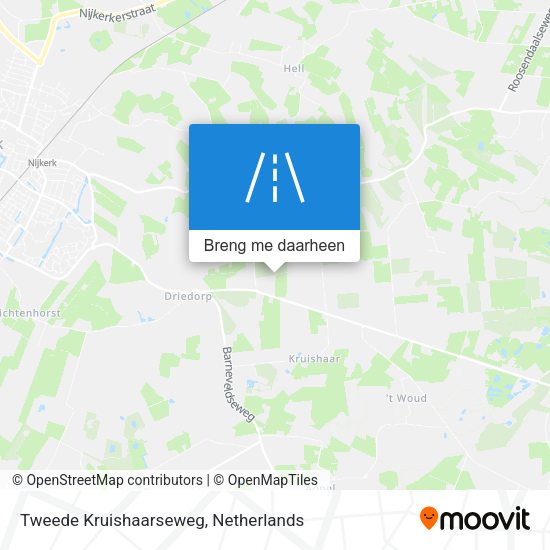Tweede Kruishaarseweg kaart