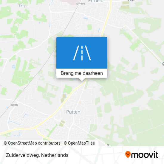 Zuiderveldweg kaart