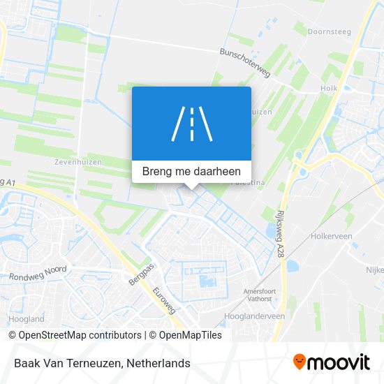 Baak Van Terneuzen kaart