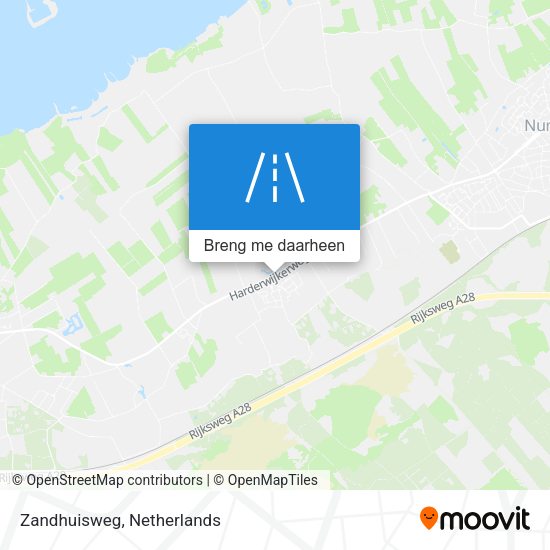 Zandhuisweg kaart