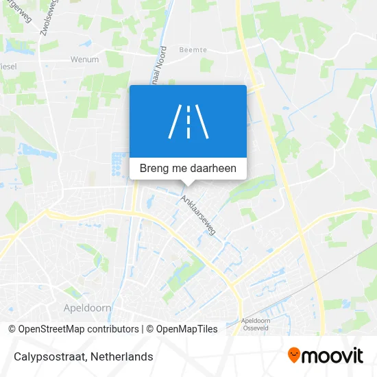 Calypsostraat kaart