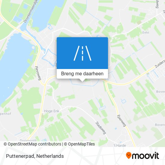 Puttenerpad kaart