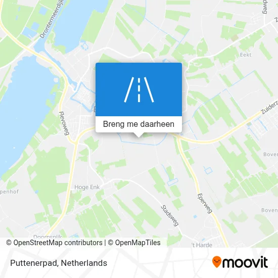 Puttenerpad kaart
