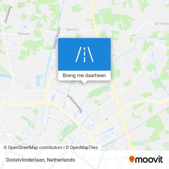 Distelvlinderlaan kaart