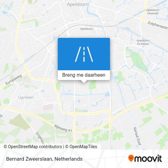 Bernard Zweerslaan kaart