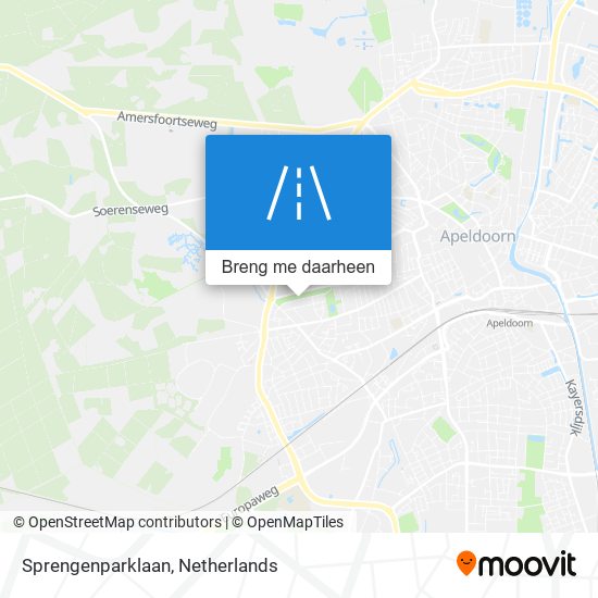 Sprengenparklaan kaart