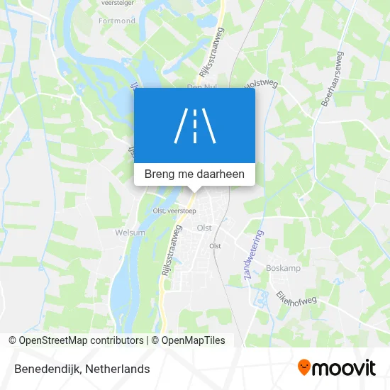 Benedendijk kaart