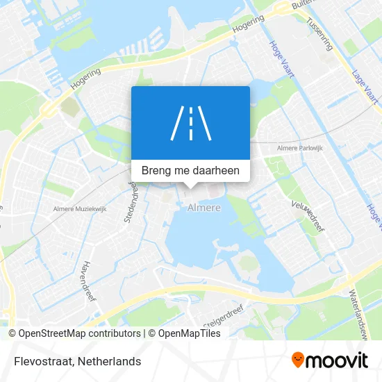 Flevostraat kaart