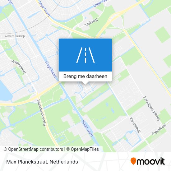 Max Planckstraat kaart