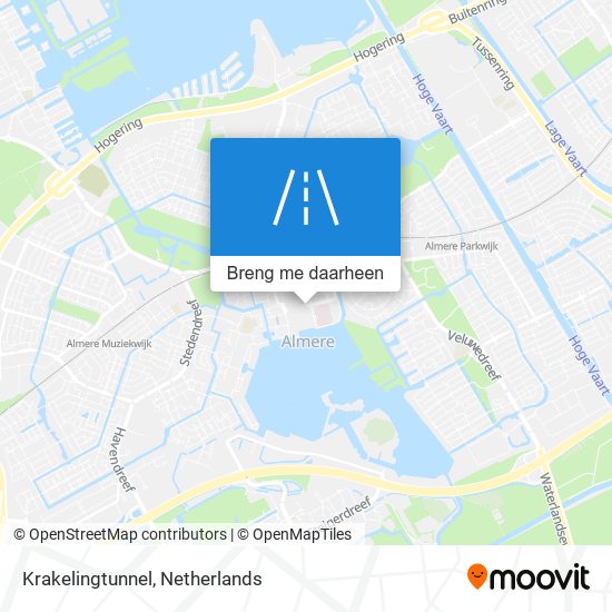 Krakelingtunnel kaart