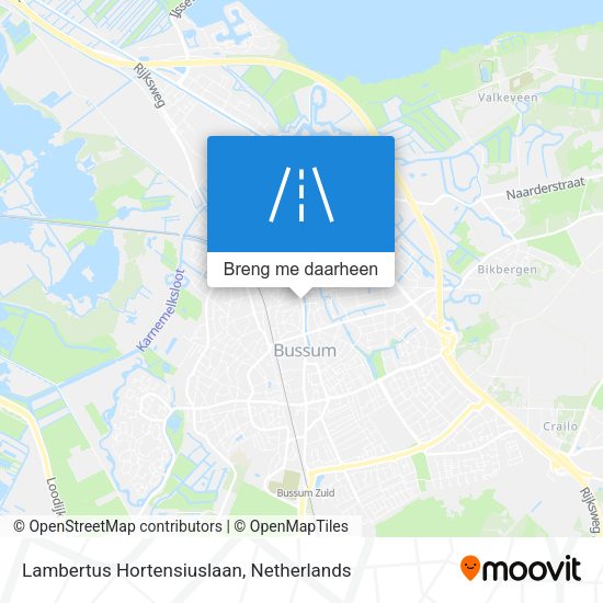 Lambertus Hortensiuslaan kaart