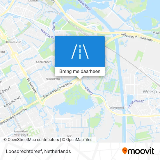 Loosdrechtdreef kaart