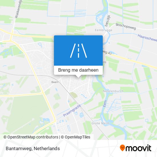 Bantamweg kaart