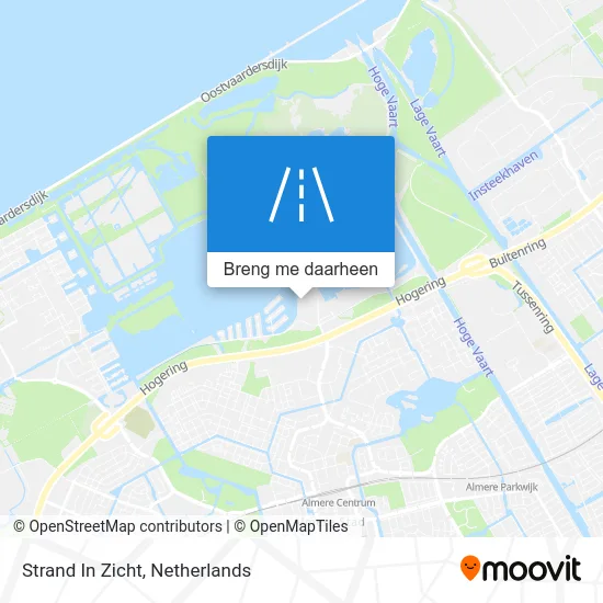 Strand In Zicht kaart