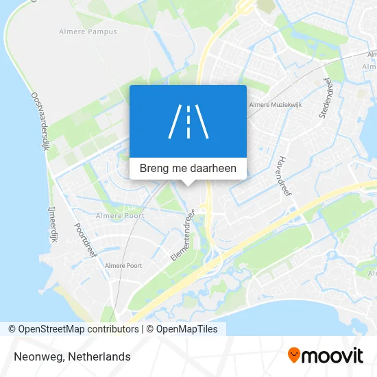 Neonweg kaart