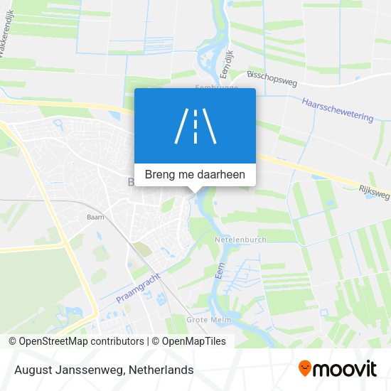 August Janssenweg kaart