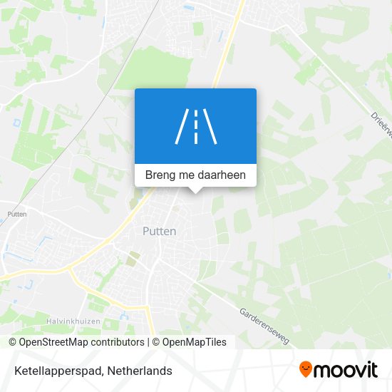Ketellapperspad kaart