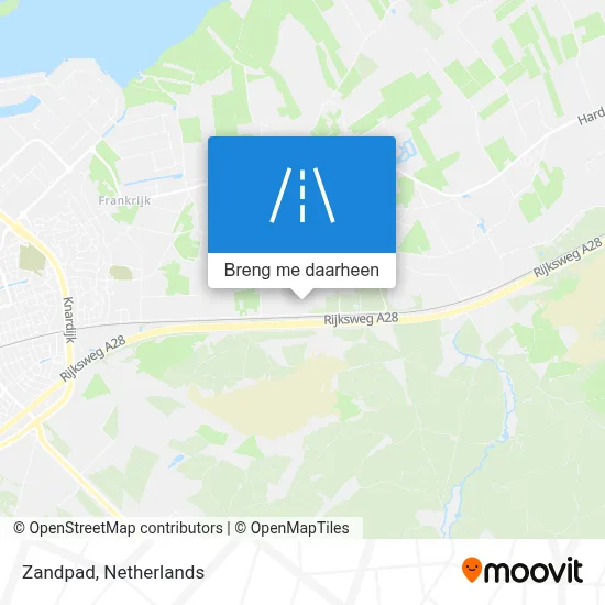 Zandpad kaart