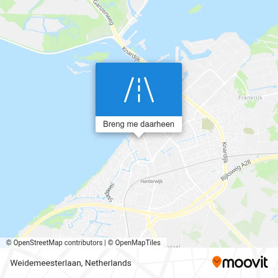 Weidemeesterlaan kaart