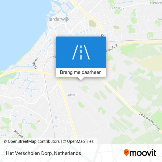 Het Verscholen Dorp kaart