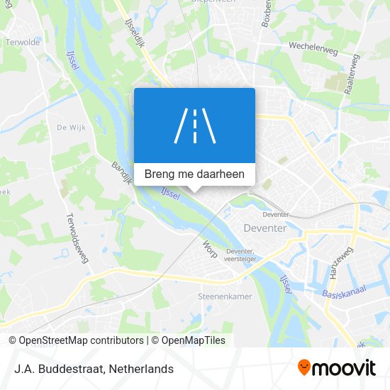 J.A. Buddestraat kaart